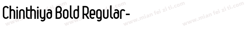 Chinthiya Bold Regular字体转换